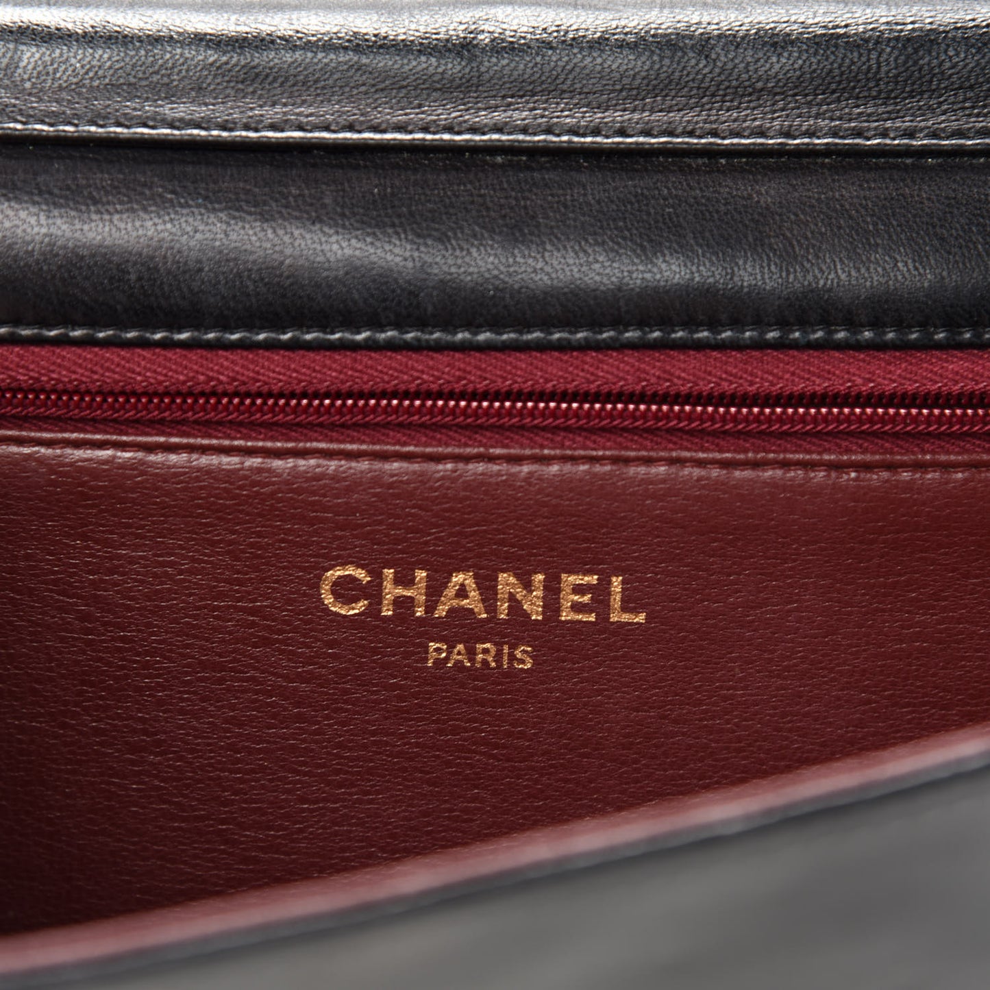 Lambskin Quilted Small Single Flap Black