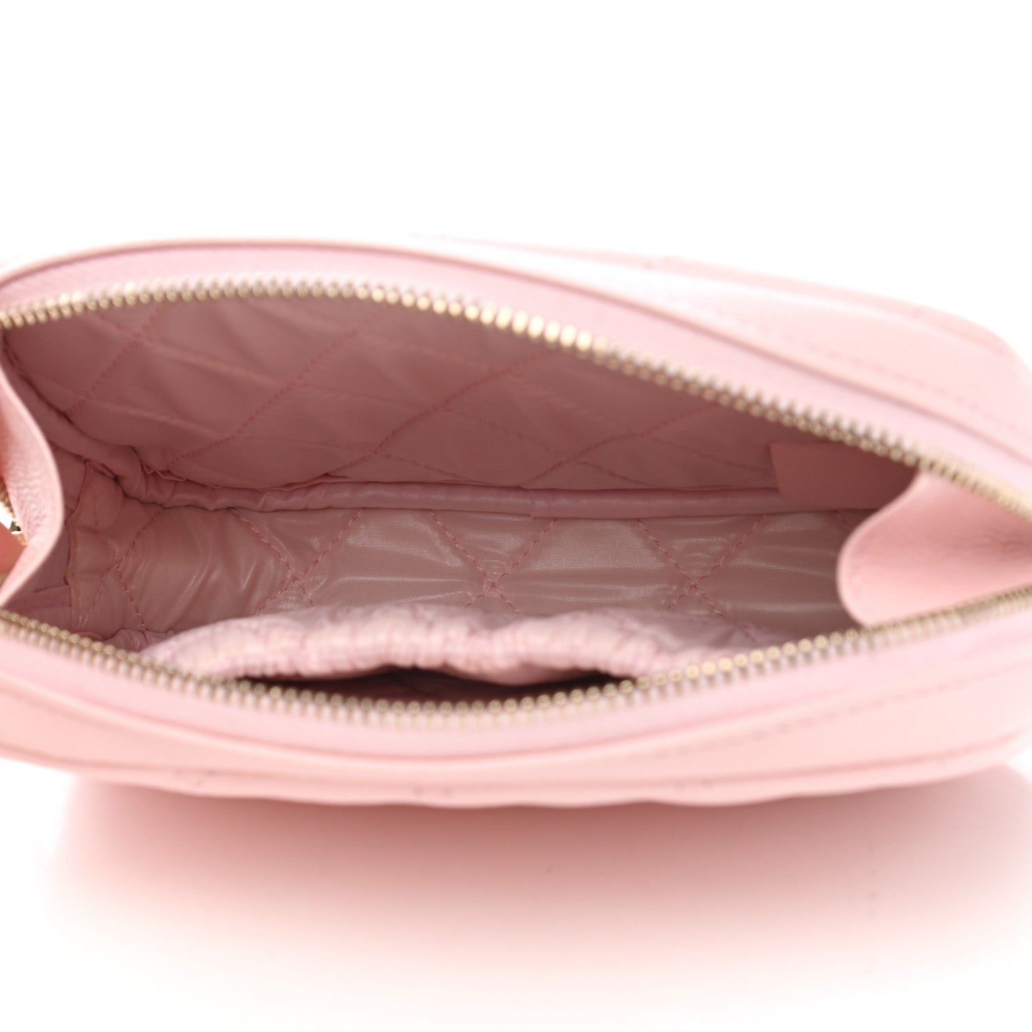 Chanel Caviar Quilted Small Curvy Pouch Cosmetic Case Light Pink 5 of 8