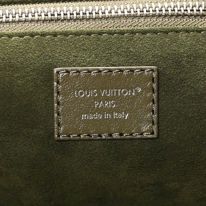 Louis Vuitton Lambskin CarryAll Vibe MM Dark Kaki 7 of 10