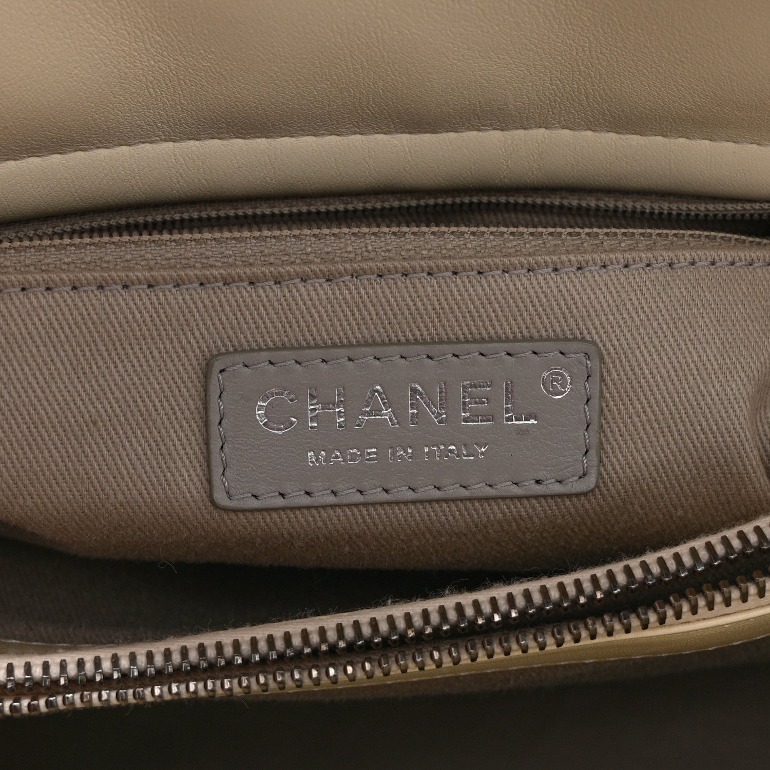 Chanel Calfskin Tweed Quilted Large Portobello Tote White Multicolor 6 of 10