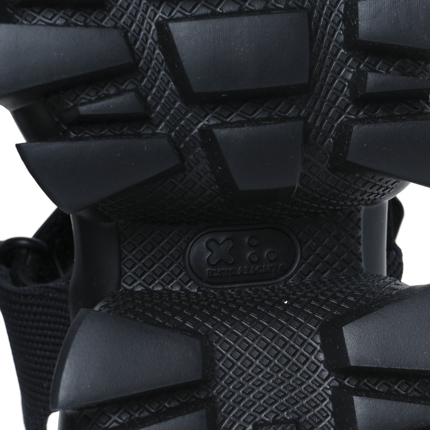 Prada Nappa Logo Embossed Thunder Sole 50mm Sport Sandals 35.5 Black 8 of 10