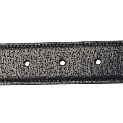Gucci Textured Dollar Calfskin Squared Interlocking G 30mm Reversible Belt 85 34 Black 3 of 6