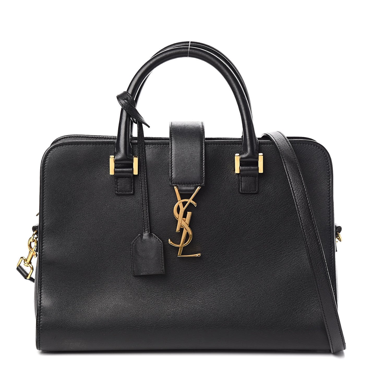 Smooth Calfskin Small Monogram Cabas Black
