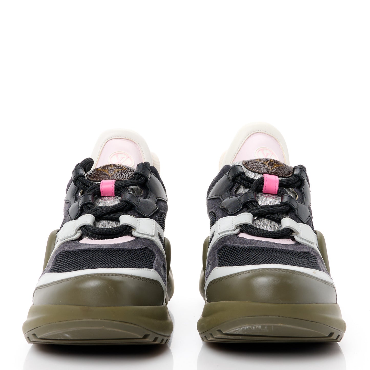 Calfskin Nylon LV Pop Archlight Sneaker 36.5 Rose