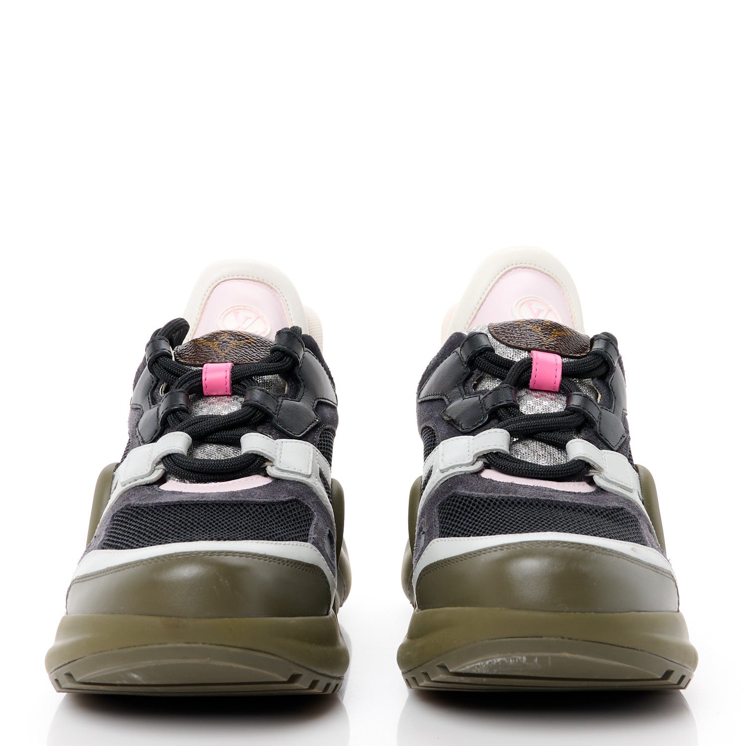 Louis Vuitton Calfskin Nylon LV Pop Archlight Sneaker 36.5 Rose 2 of 11
