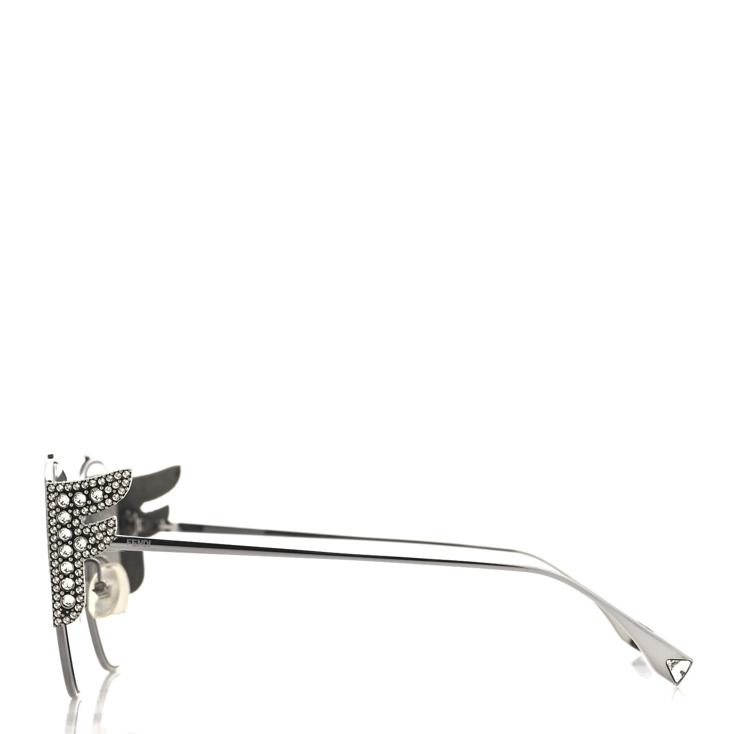 Metal Crystal Freedom Sunglasses FF 0380/G/S Silver