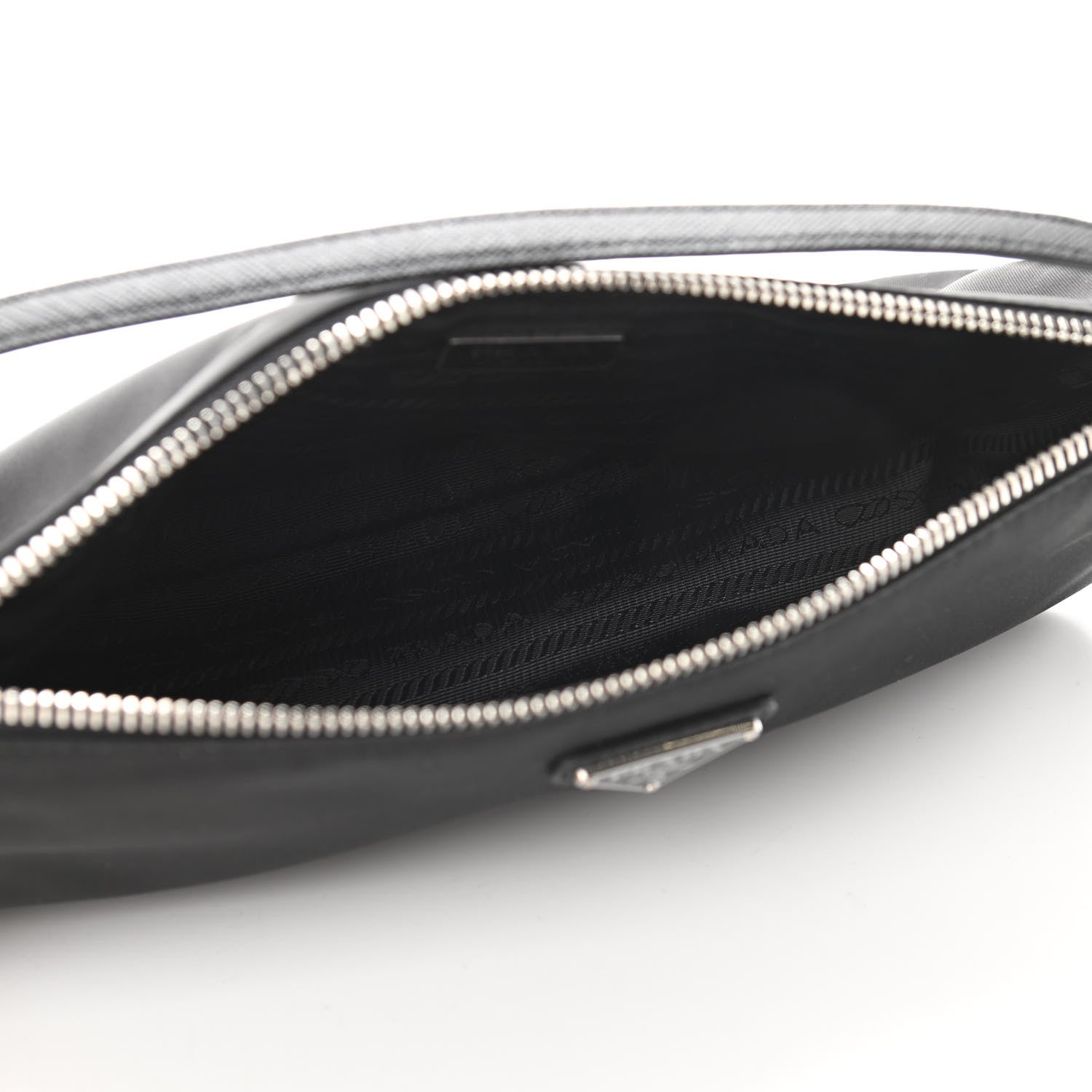 Prada Tessuto Nylon Saffiano Mini Re-Edition 2005 Bag Black 7 of 9