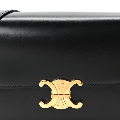 Celine Shiny Calfskin Medium Triomphe Black 8 of 10