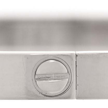 Cartier 18K White Gold Small LOVE Bracelet 17 5 of 7