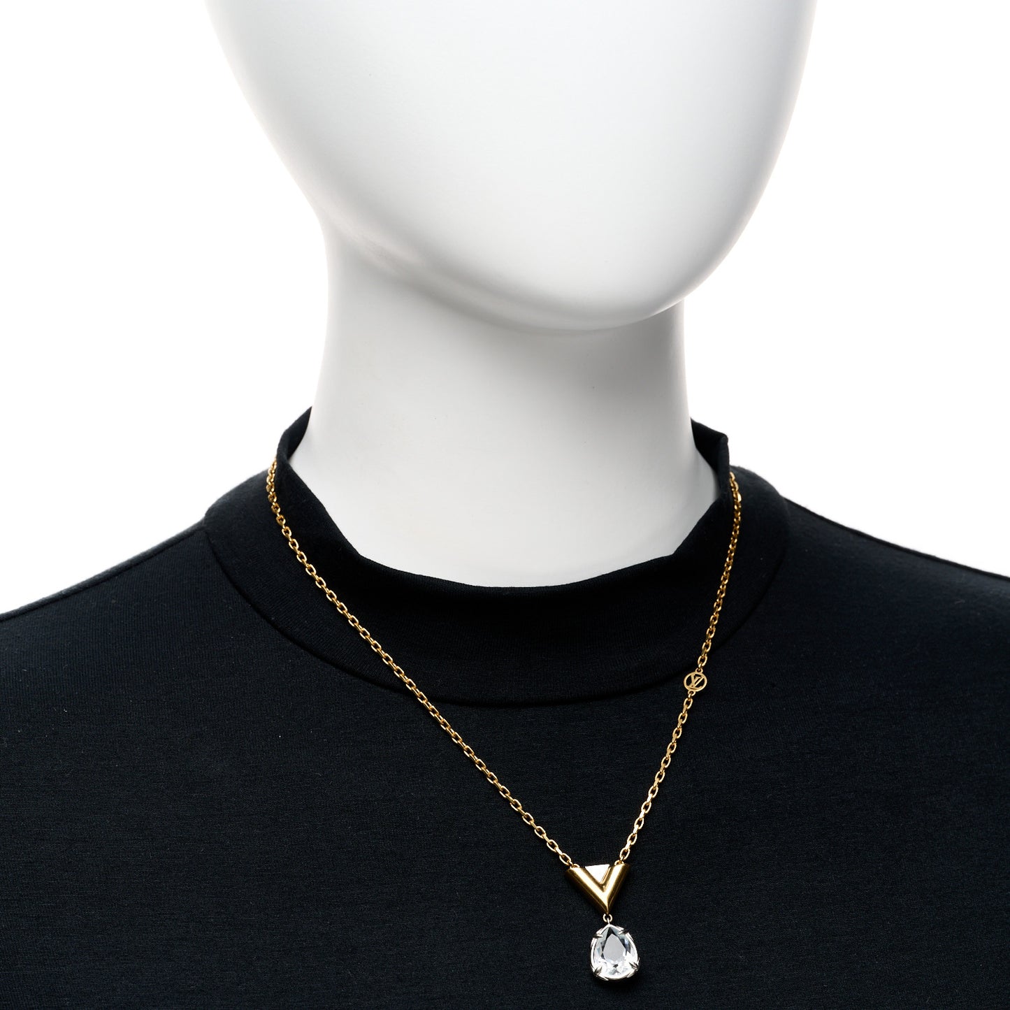 V For Vuitton Necklace Gold Silver