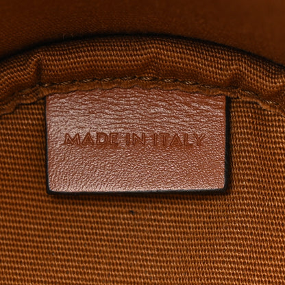 Celine Triomphe Canvas Calfskin Micro Drawstring Bucket Bag White Tan 7 of 10