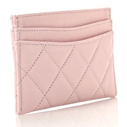 Chanel Caviar Quilted Card Holder Light Pink 3 of 9
