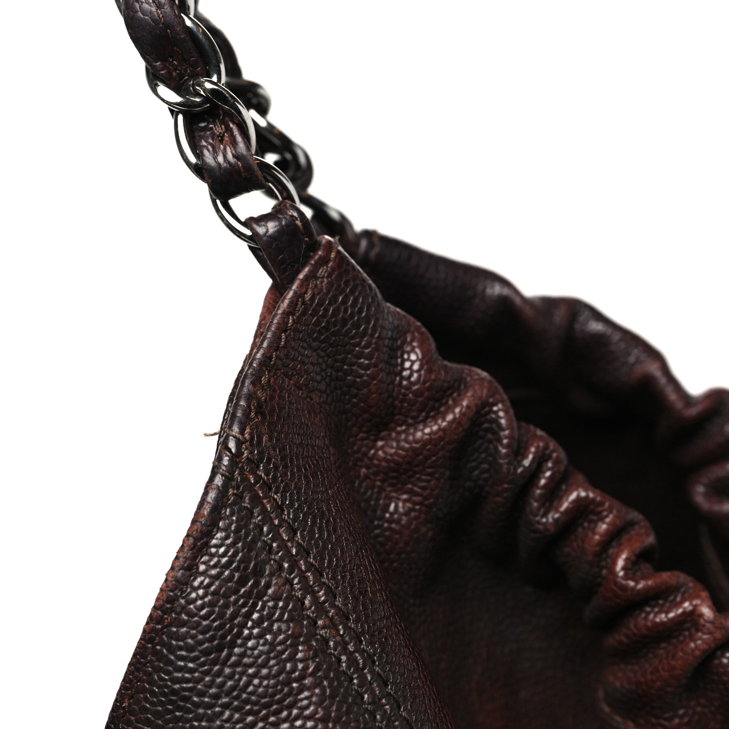Chanel Distressed Caviar XL Coco Cabas Brown 12 of 12