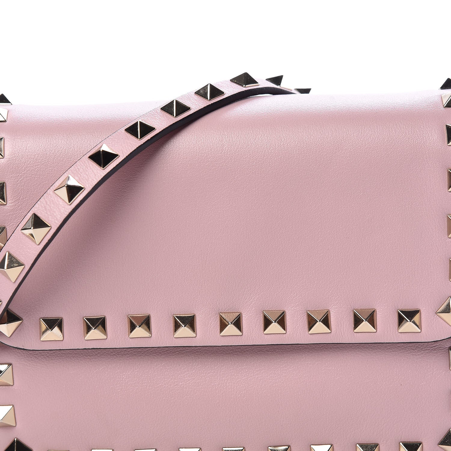 Valentino Garavani Vitello Rockstud Flap Crossbody Bag Water Rose 10 of 11