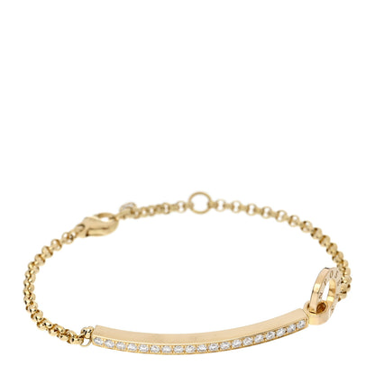 Piaget 18K Yellow Gold Diamond Possession Bar Bracelet 1 of 4