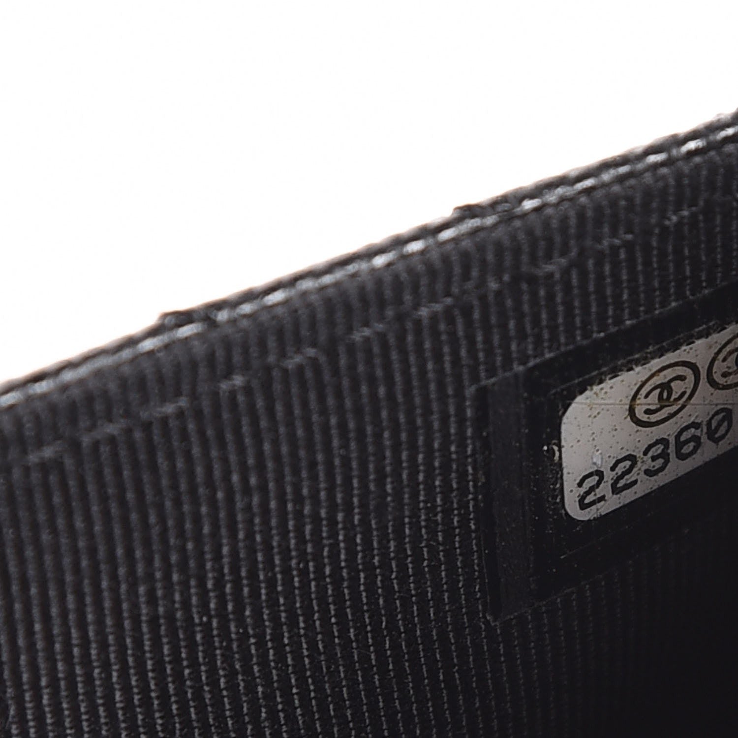 Chanel Caviar Chevron Quilted Wallet On Chain WOC Black 8 of 9