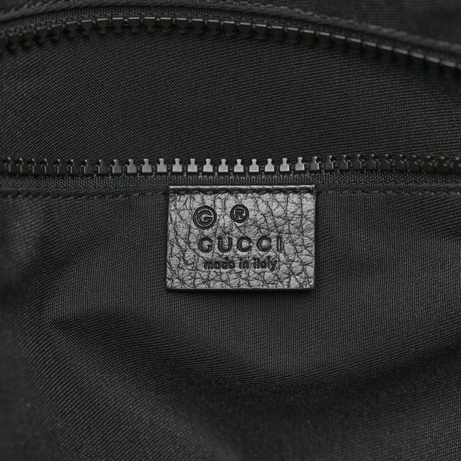 Gucci Nylon Monogram Medium Flat Messenger Bag Black 5 of 10