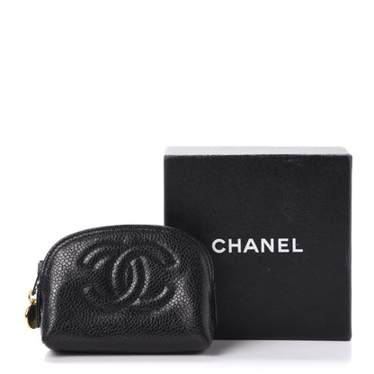Chanel Caviar CC Cosmetic Pouch Black 11 of 11