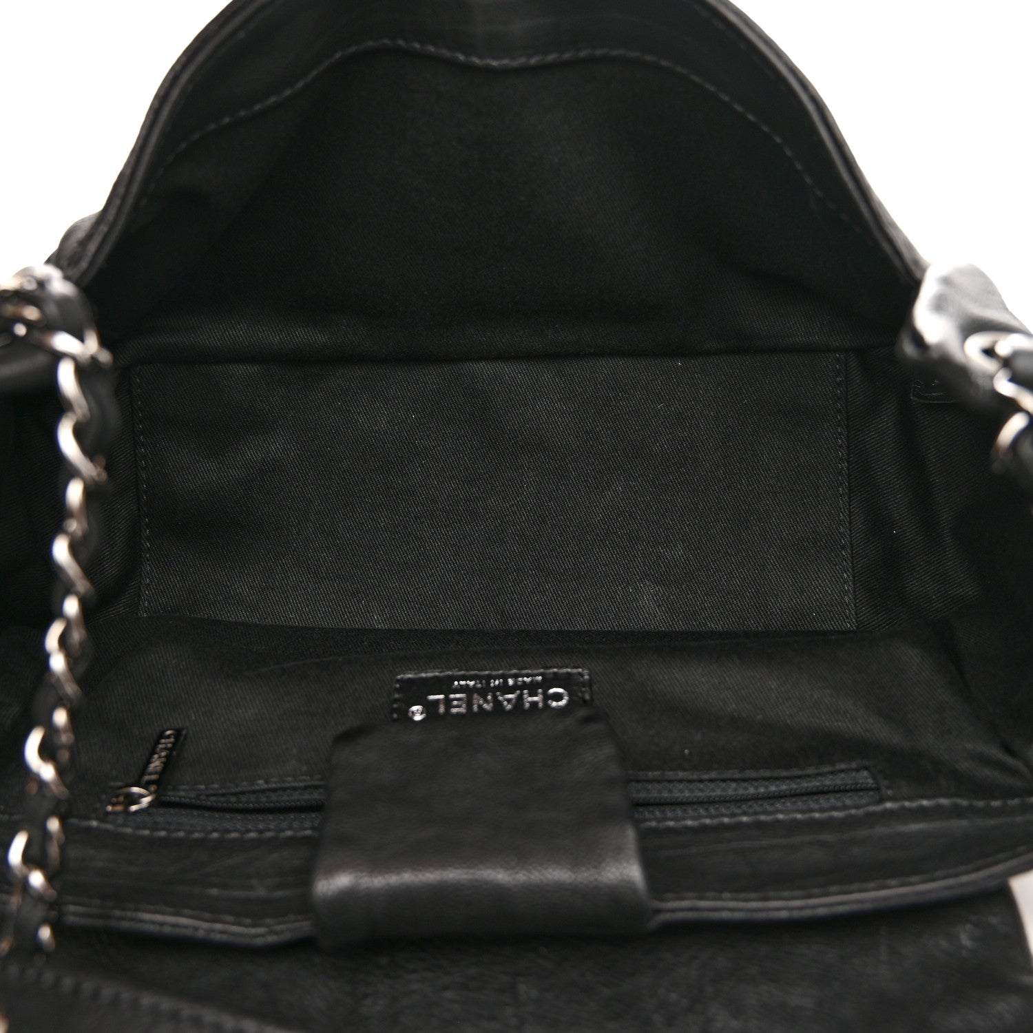 Chanel Calfskin Diamond Stitch Accordion Flap Black 5 of 10