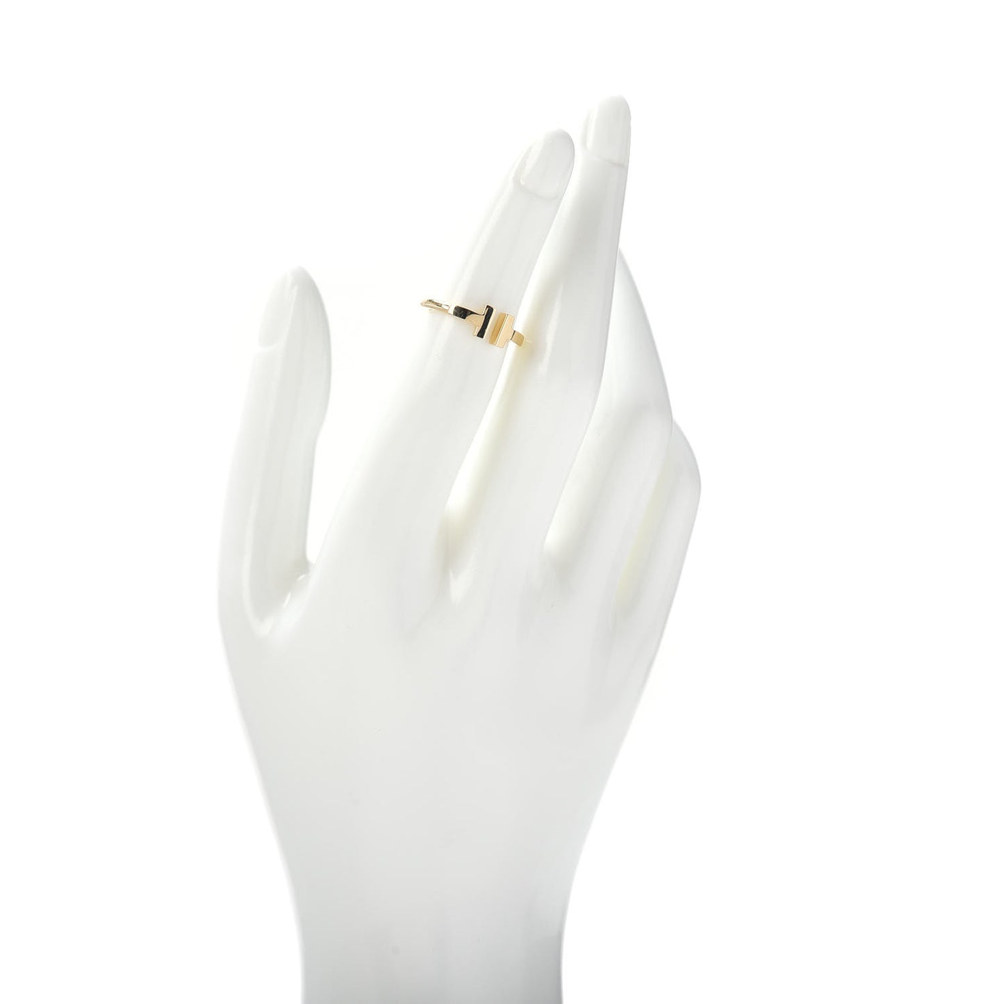 18K Yellow Gold T Wire Ring 47 4