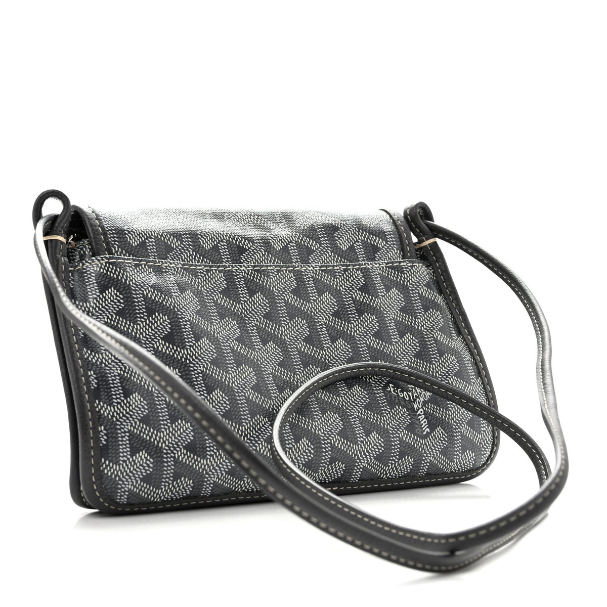 Goyardine Plumet Wallet Clutch Grey