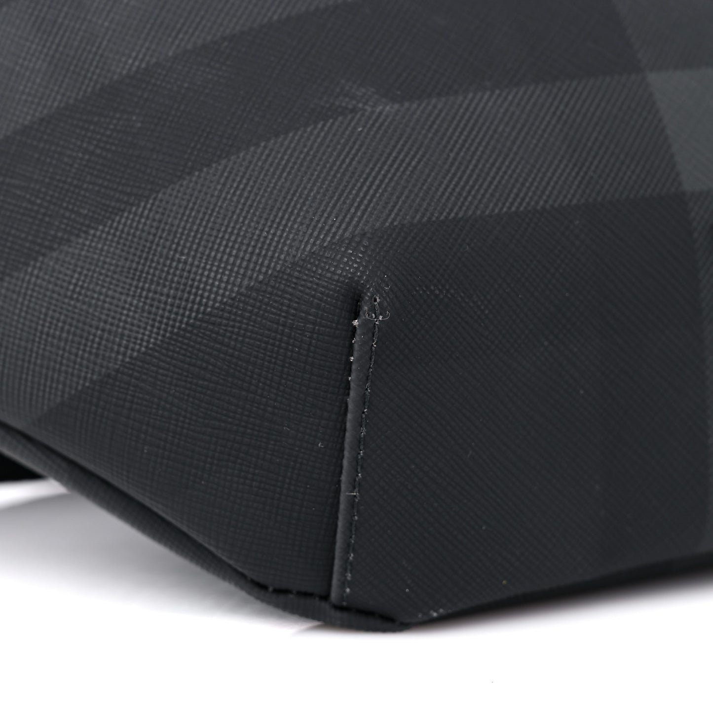 Charcoal Check Calfskin Sonny Bum Bag Charcoal