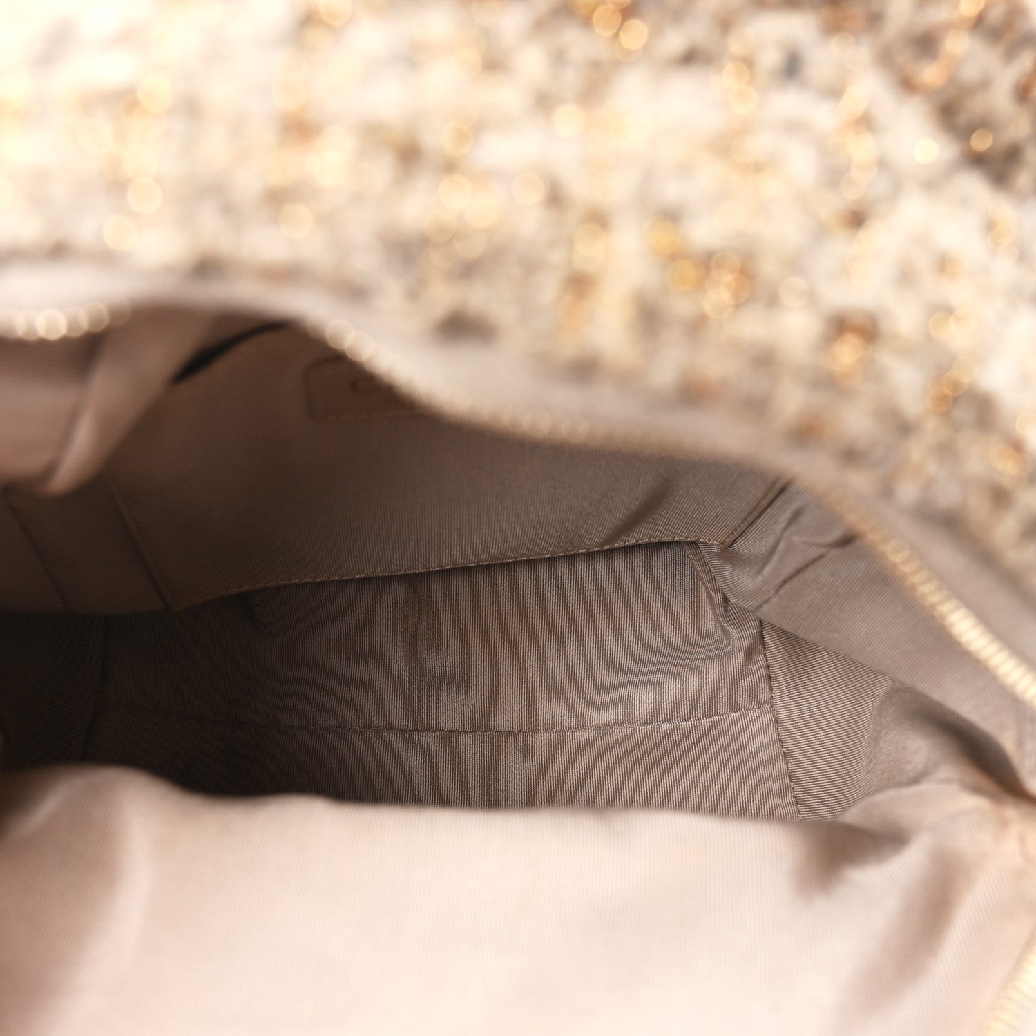 Chanel Tweed Front Pocket Backpack Beige 5 of 10