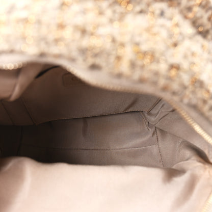Chanel Tweed Front Pocket Backpack Beige 5 of 10