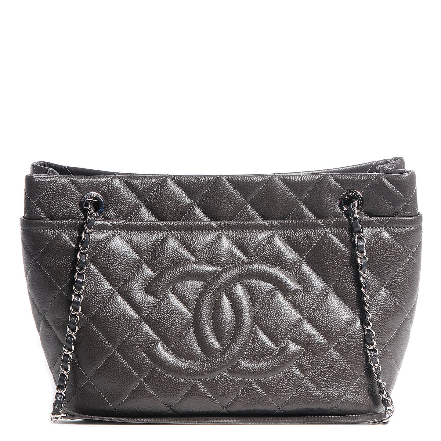 Caviar CC Timeless Soft Tote Dark Grey