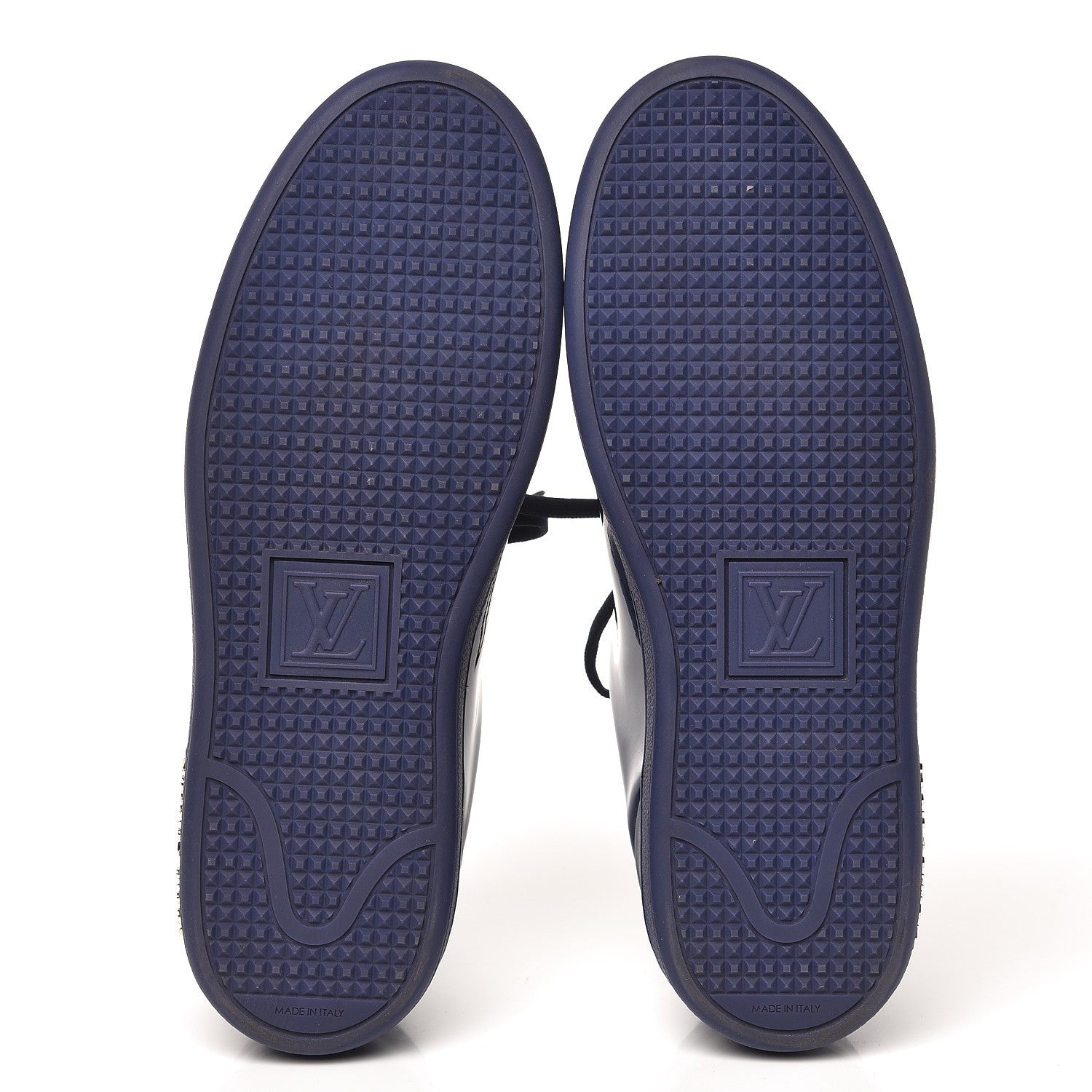 Louis Vuitton Patent Calfskin Frontrow Sneakers 36.5 Blue Nuit 5 of 9