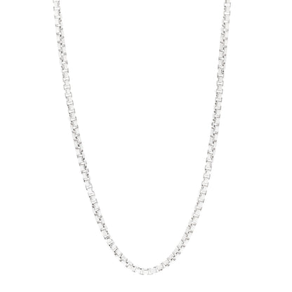Tiffany Sterling Silver 4mm Venetian Link Necklace 1 of 7