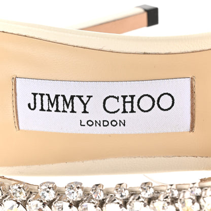 Jimmy Choo Nappa Crystal Josefine 100 Sandals 39 Latte 8 of 12