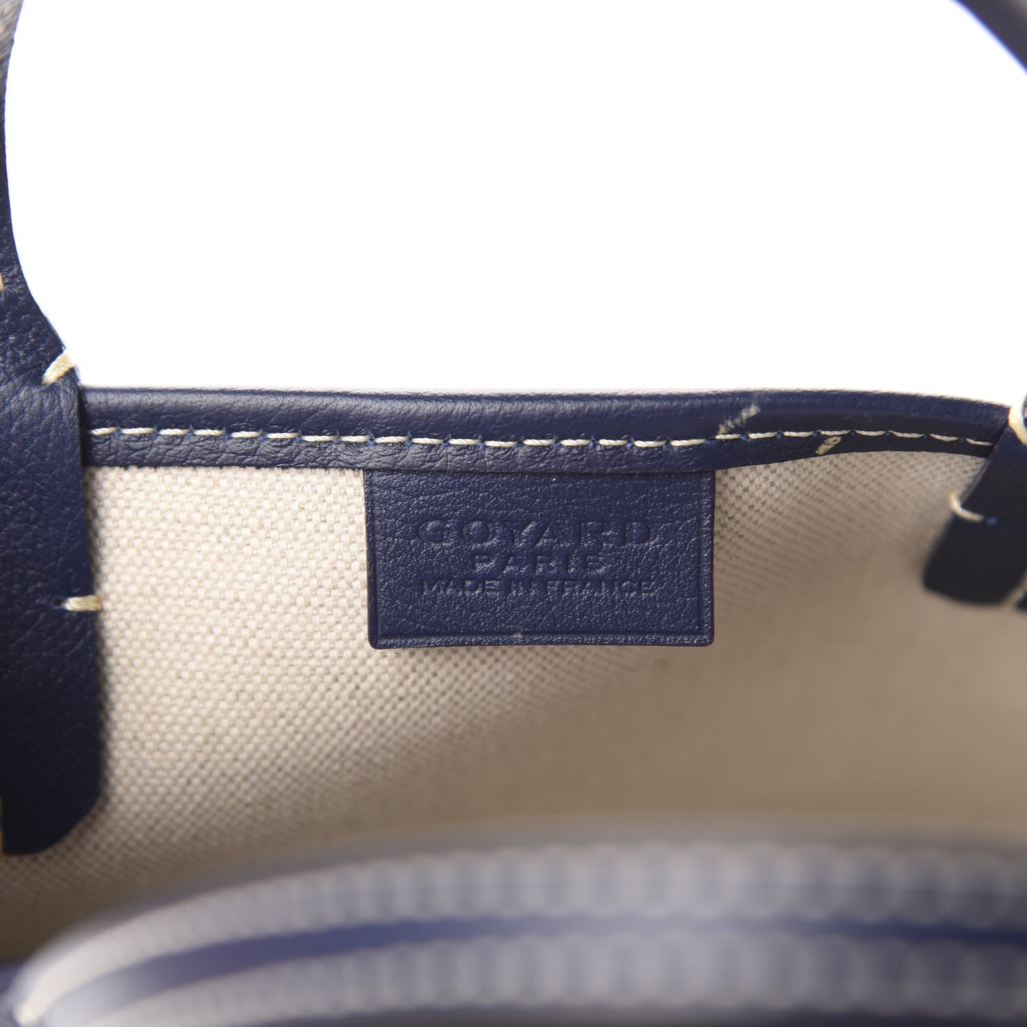 Goyard Goyardine Poitiers Tote Navy 9 of 11