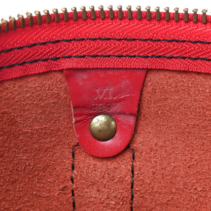 Louis Vuitton Epi Keepall 45 Castillan Red 9 of 16