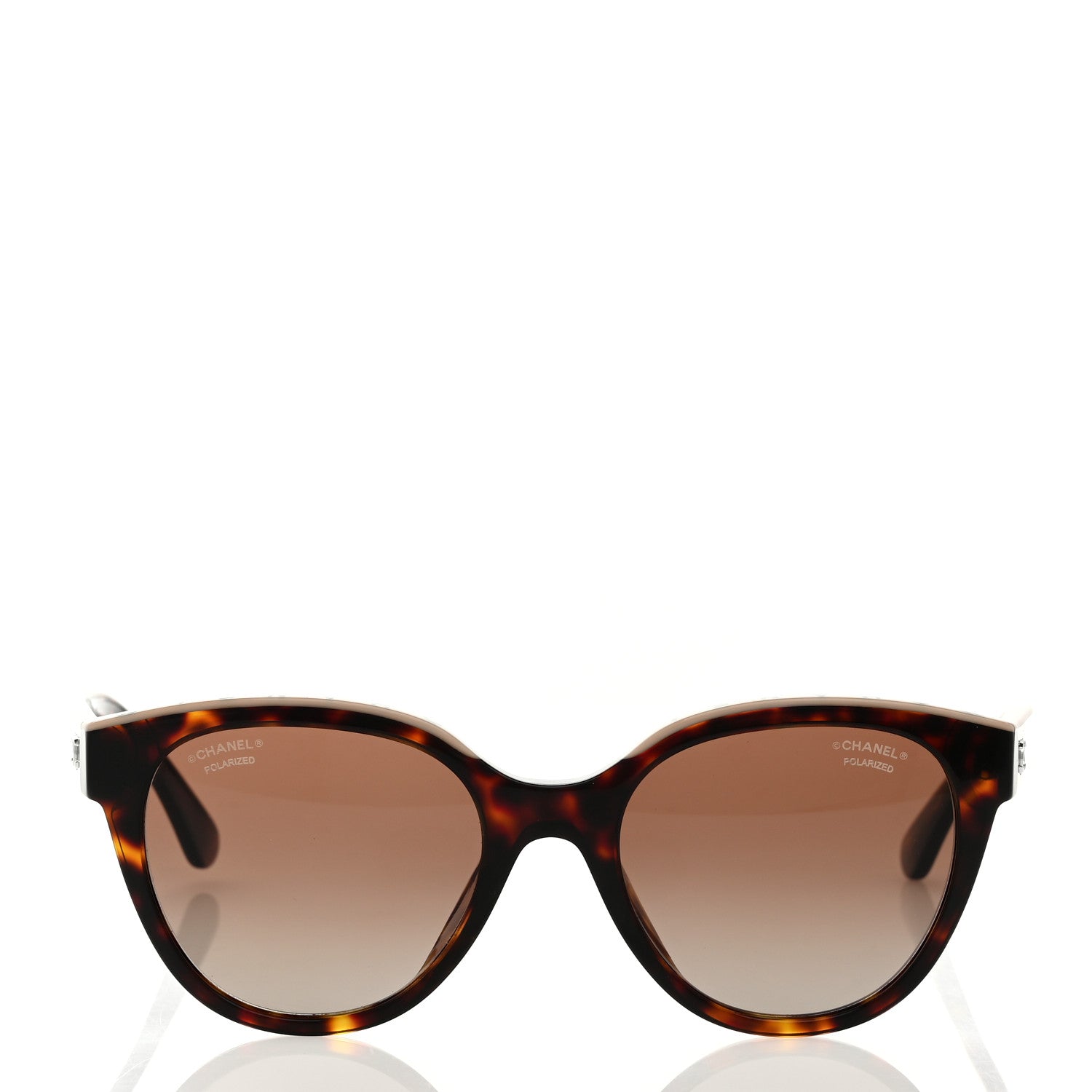 Chanel Acetate Polarized CC Butterfly Sunglasses 5414 Tortoise 2 of 8