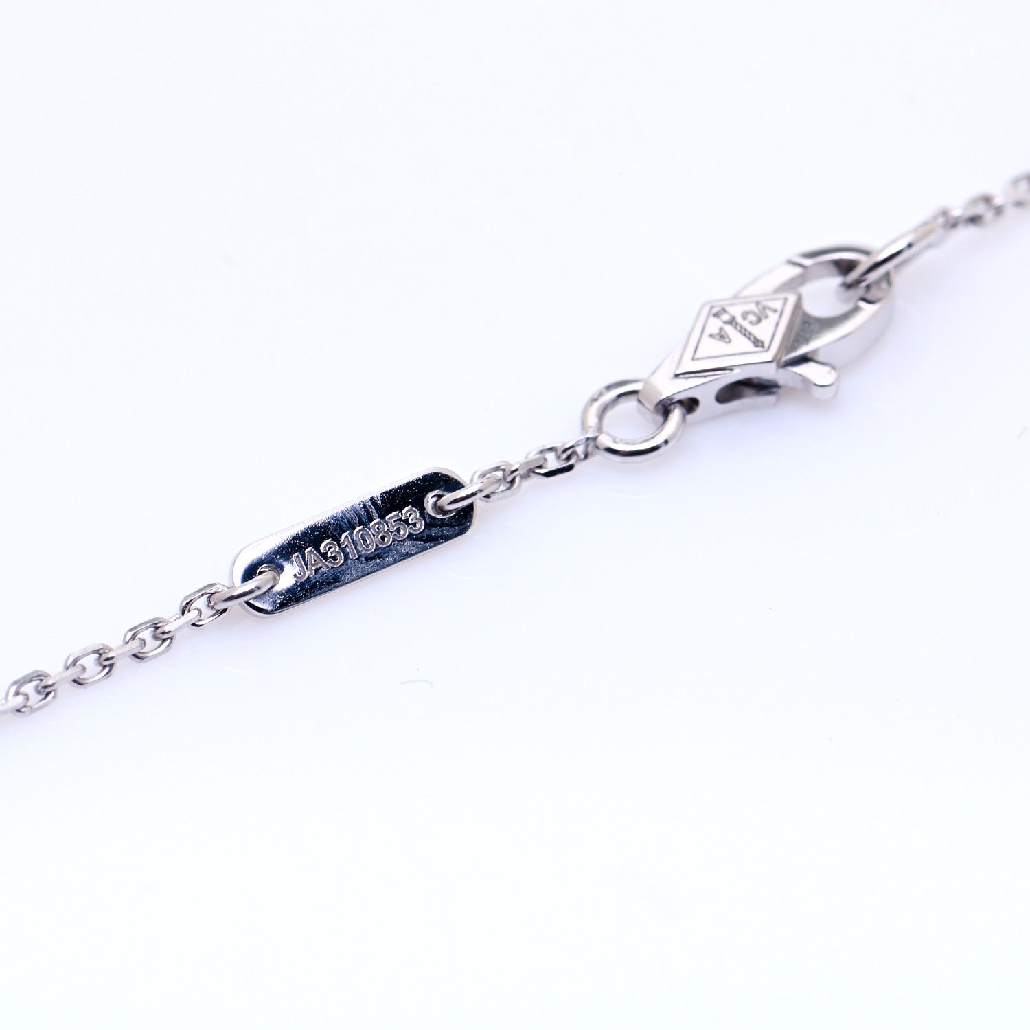 Van Cleef & Arpels 18K White Gold Diamond Mini Frivole Bracelet 5 of 7