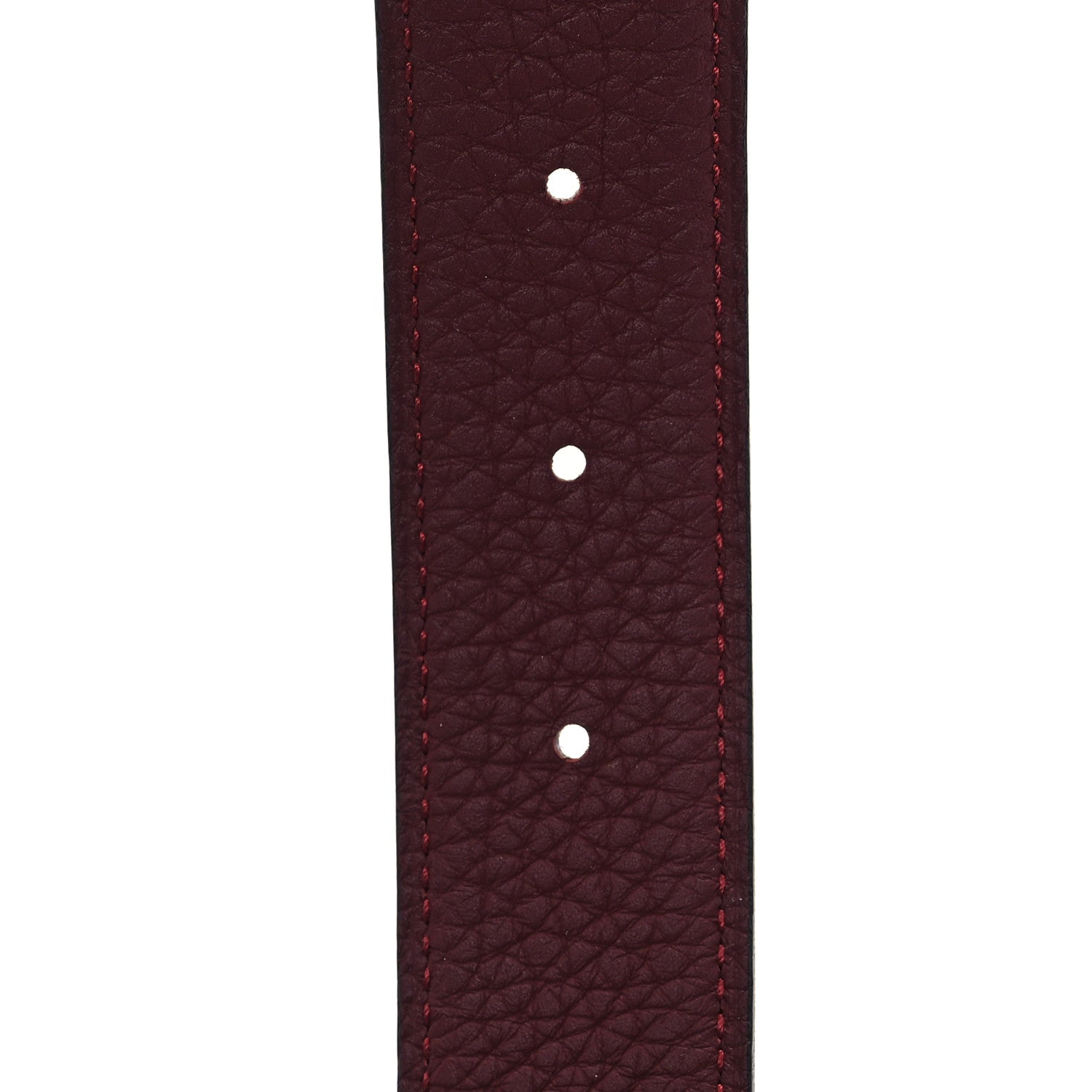 Hermes Box Togo 30mm Rouleau Belt 115 46 Black Brique 4 of 4