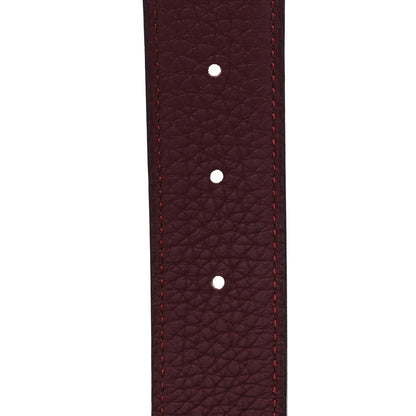 Hermes Box Togo 30mm Rouleau Belt 115 46 Black Brique 4 of 4