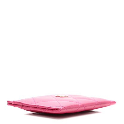 Chanel Caviar Quilted Card Holder Fuchsia 4 of 8