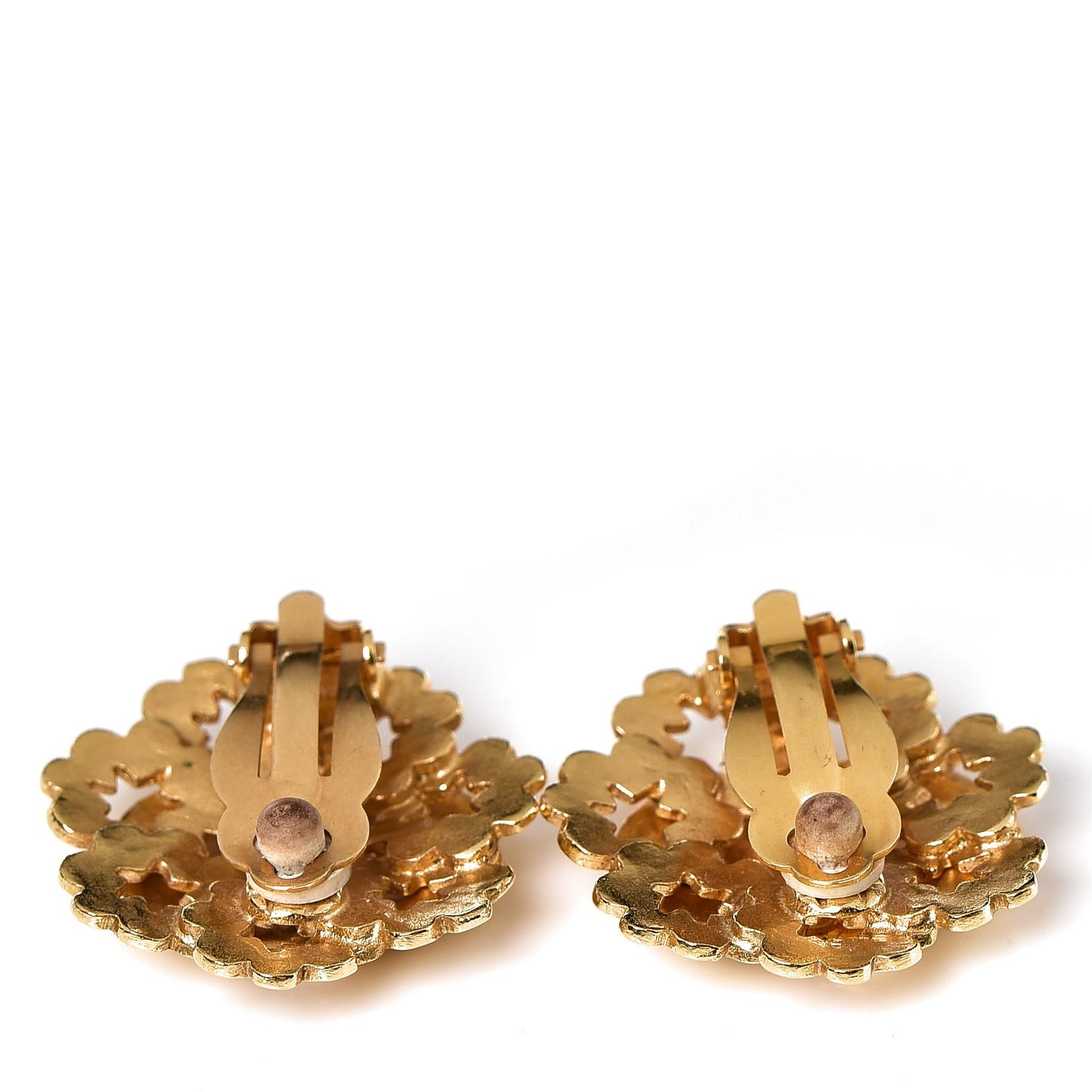 CC Clip On Earrings Gold