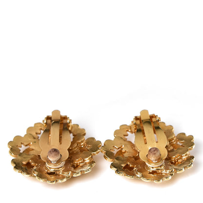 Chanel CC Clip On Earrings Gold 3 of 3