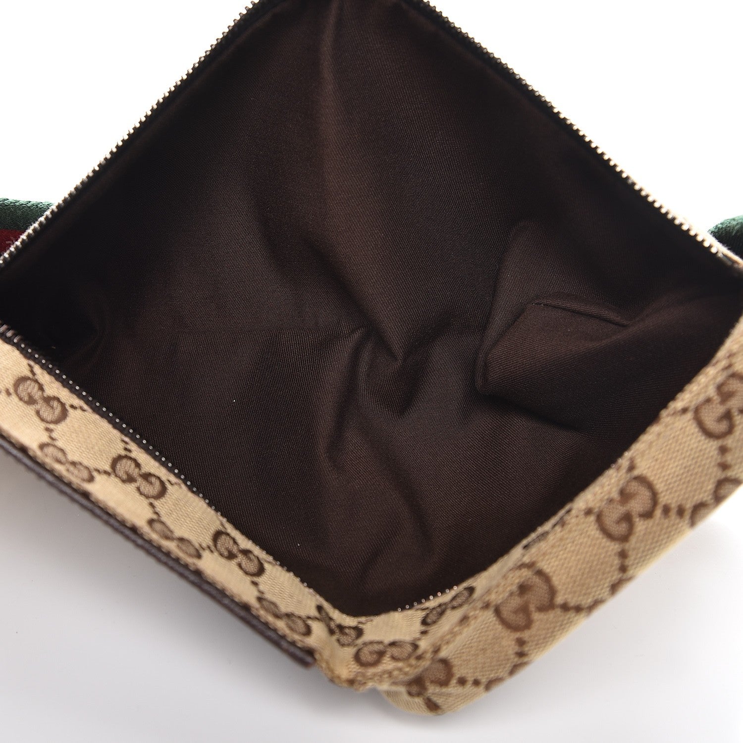 Gucci Monogram Web Belt Bag Dark Brown 5 of 11