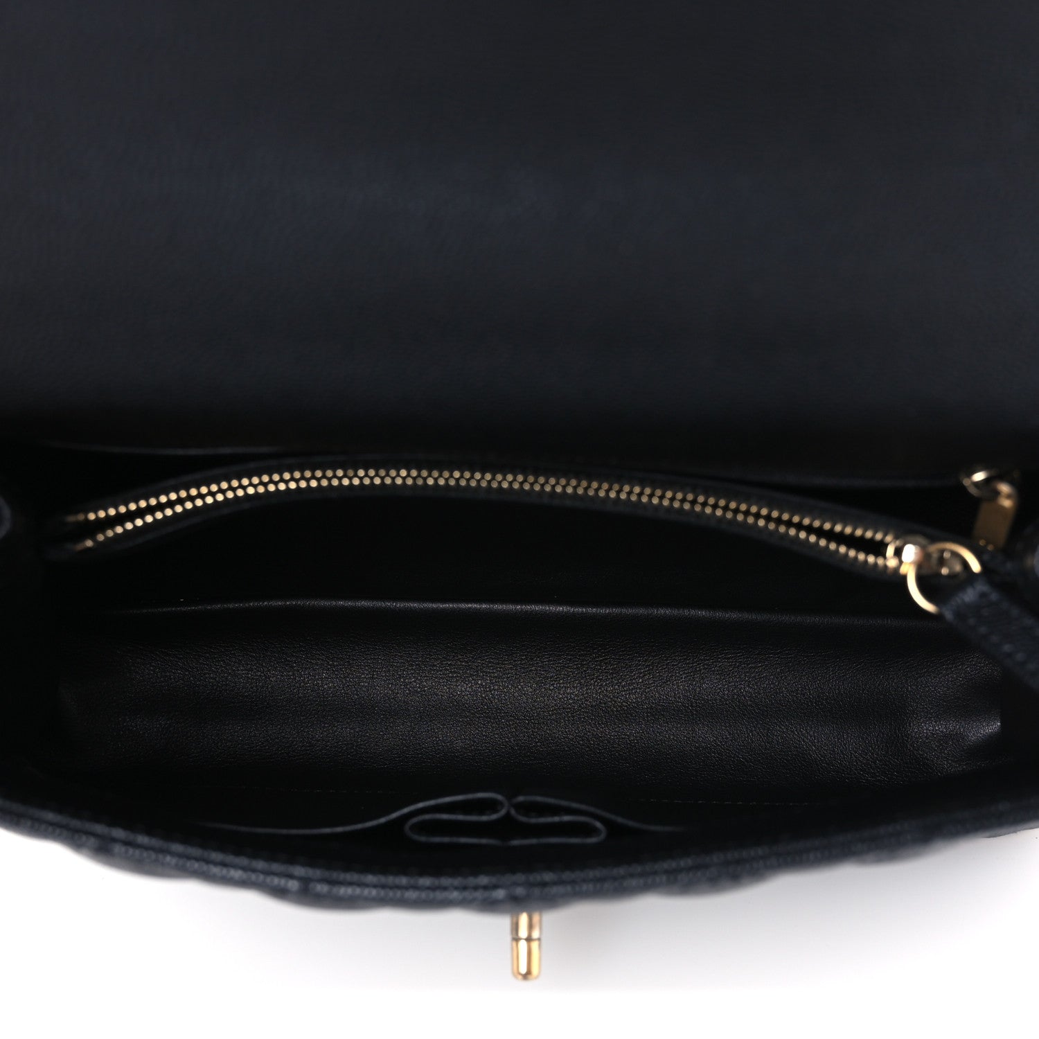 Chanel Caviar Lizard Quilted Small Coco Handle Flap Black 5 of 11
