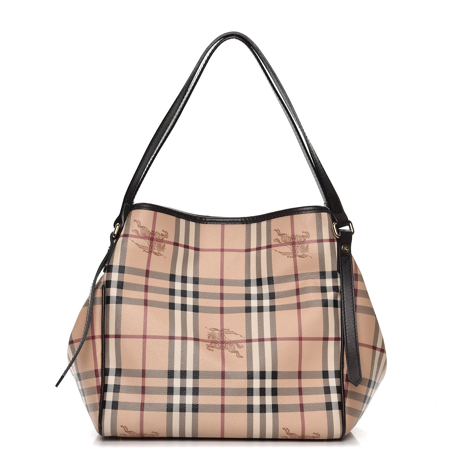 Burberry Haymarket Check Small Canterbury Tote Chocolate 1 of 11