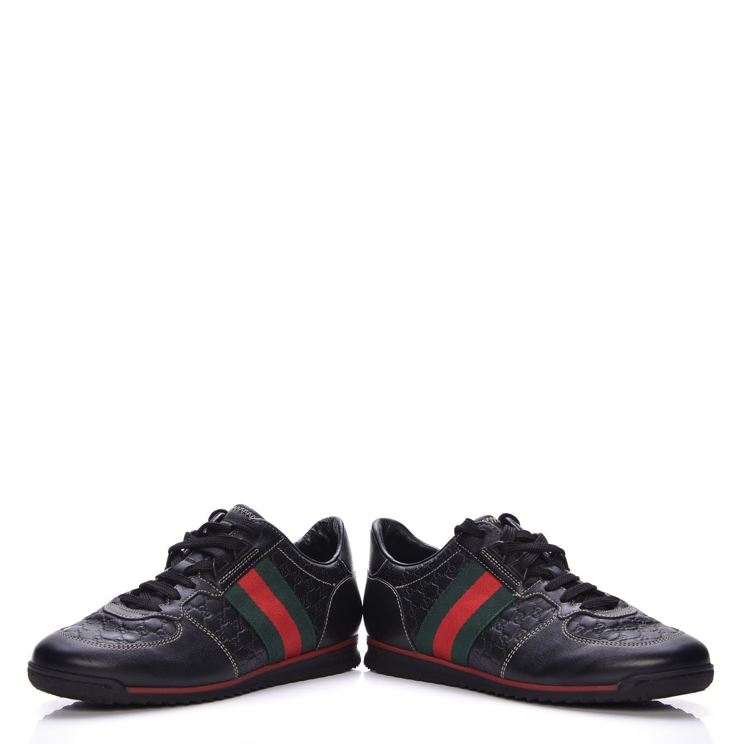 Gucci Microguccissima Web Sneakers 36 Black 6 of 9