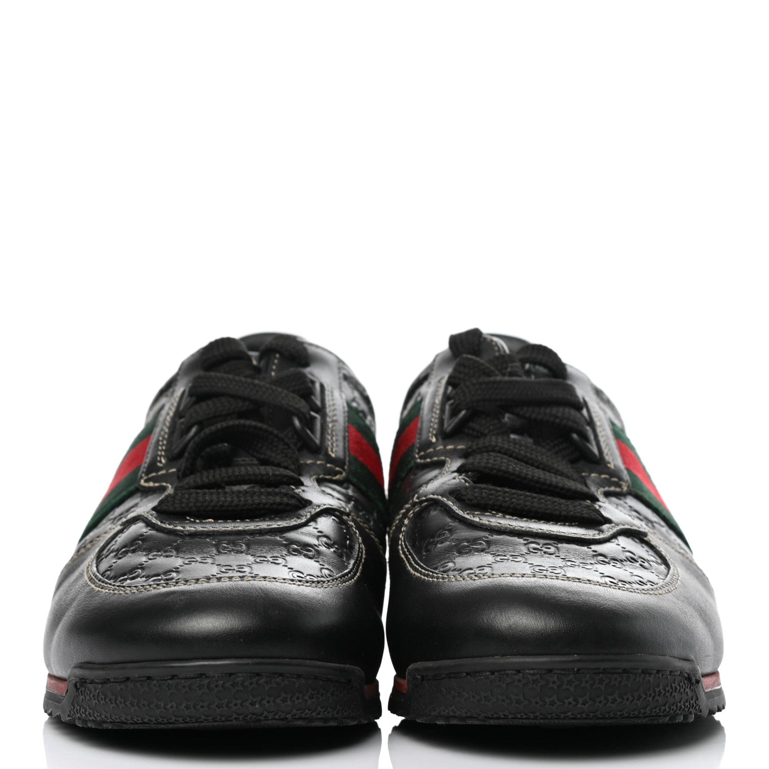 Gucci Guccissima Web Sneakers 35.5 Black 2 of 12