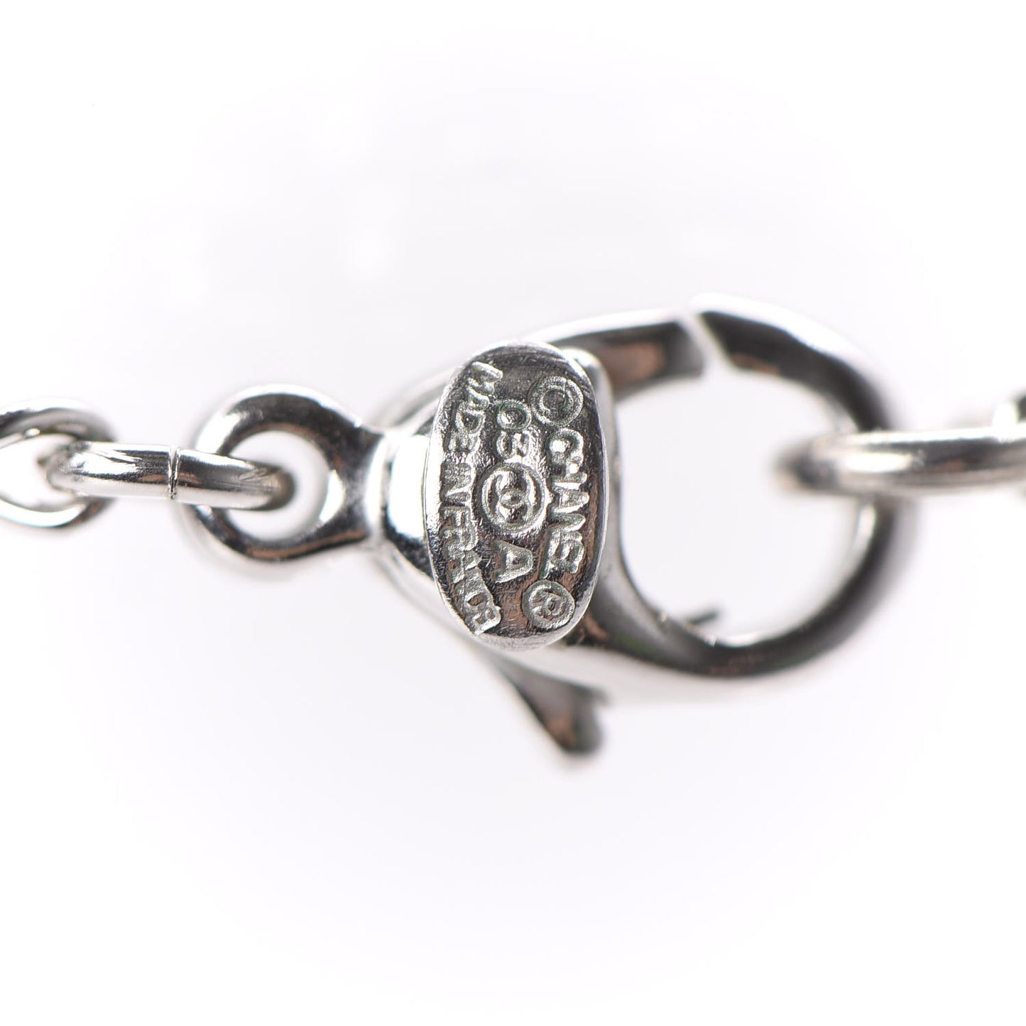 CC Pendant Necklace Silver