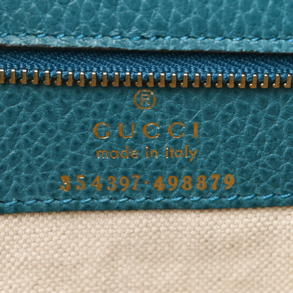 Gucci Dollar Calfskin Medium Swing Tote Marine Deep Cobalt 6 of 9