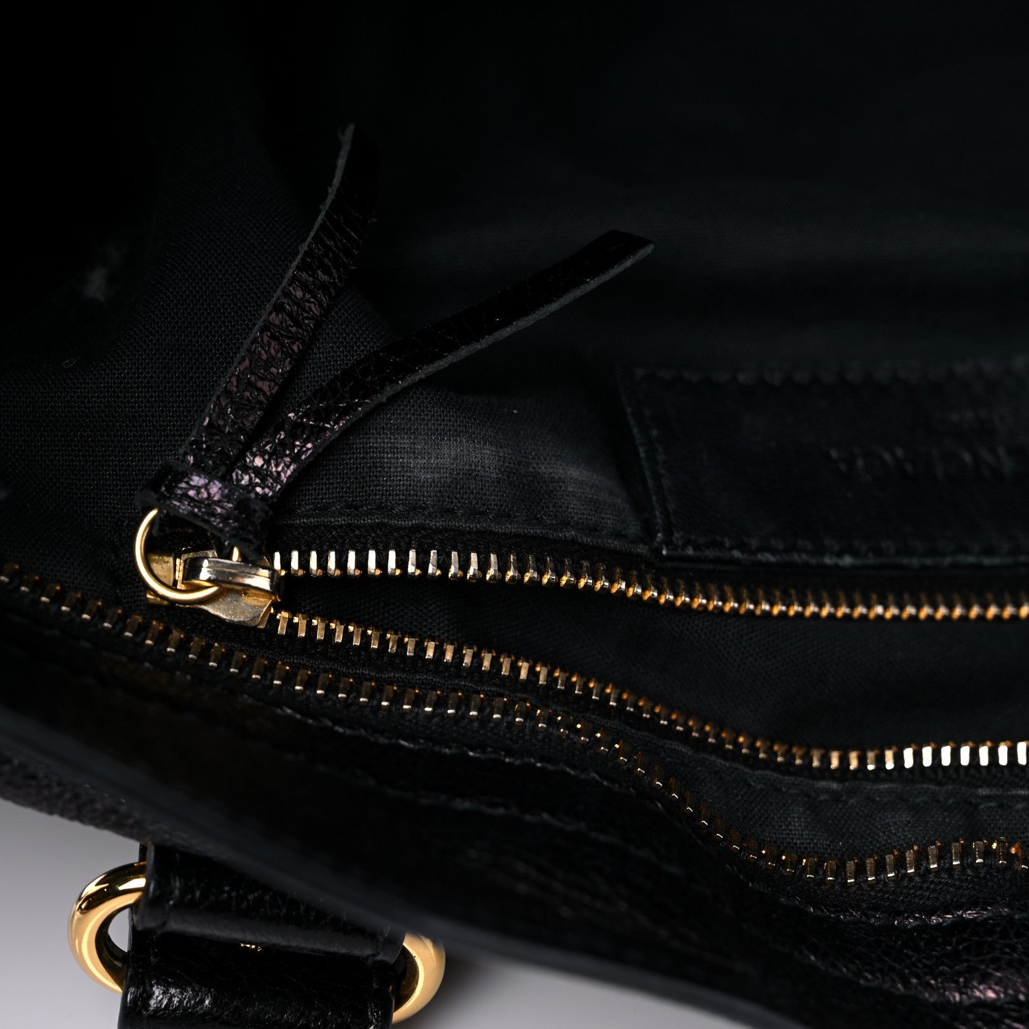 Balenciaga Chevre Gold Metallic Edge Hardware City Black 14 of 28