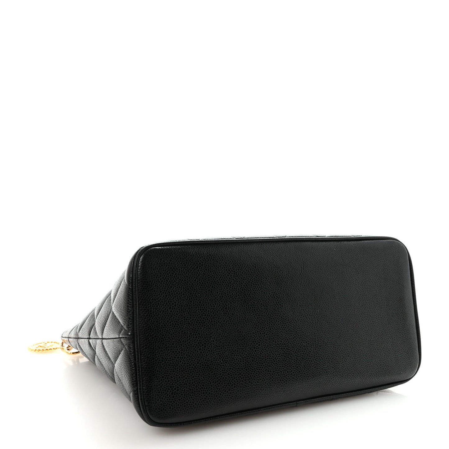 Caviar Quilted Medallion Tote Black